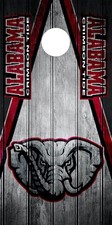 SINGLE Alabama Crimson Tide Cornhole Wrap Skin Board Decal Vintage Vinyl DT12