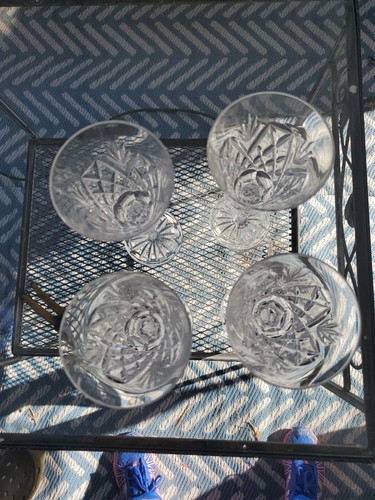 Juego de 4 copas de agua Rogaska Richmond 9 en vástago de varios lados - Imagen 4 de 5