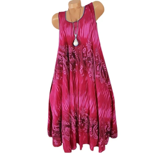 Abito sciolto donna donna boho spiaggia vacanze floreale sole taglie forti - Foto 8 di 23