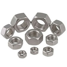 Hex Nuts 304 Stainless Steel Hexagon Full Nut - DIN 934 M3 M4 M5 M6 M8 M10 M12