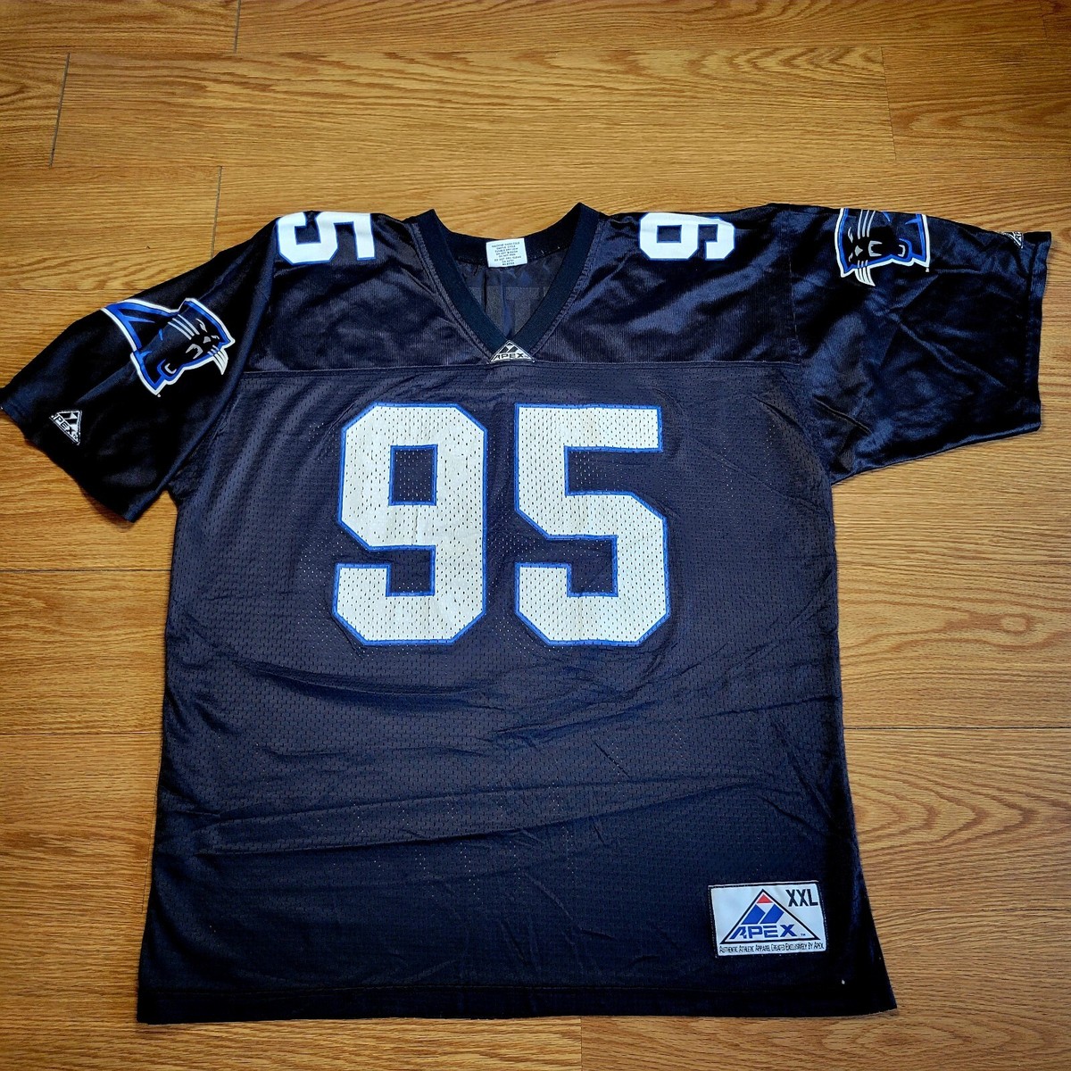 Vintage Men's Apex One Carolina Panthers Football Jersey NFL Size