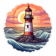 Huge XXXL Car Decal Sticker Lighthouse Decal