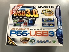 ORIGINAL GIGABYTE GA-H55-UD3H V1.0, LGA 1156/Sockel H Intel H55 Motherboard DDR3 EUR 72,32 - FR