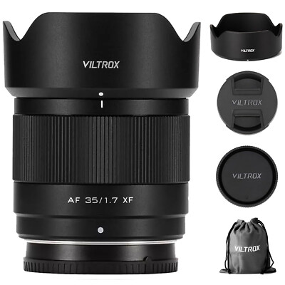 Viltrox 35mm F1.7 APS-C Auto Focus Prime Lens for Fujifilm Fuji X Mount Cameras