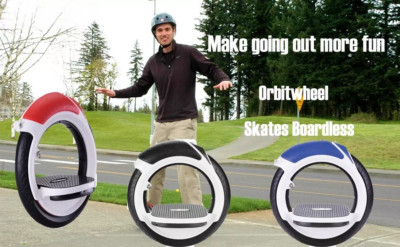 Orbit Wheel Boardless Skateboard Sharper Image Skates 2 Wheels Pedal Skateboard