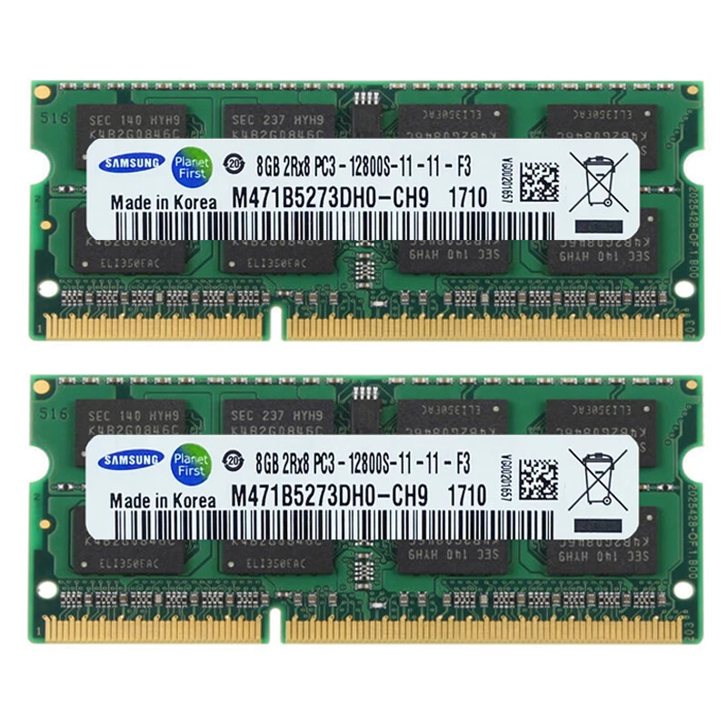SAMSUNG DDR3 1600MHz 16GB (2 x 8GB) PC3-12800 2Rx8 Laptop Memory SODIMM RAM 1.5V - Image 3 of 4