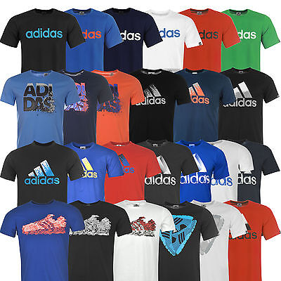 Adidas Men&#039;s T-Shirt S M L 2XL XXL Cotton New 3S | eBay