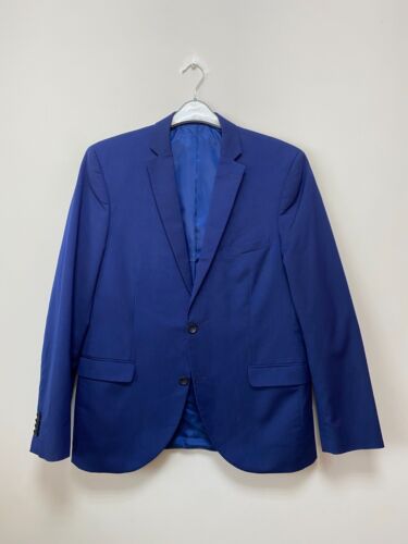 Angelo Litrico Herren blau schmale Passform Blazer Jacke Größe EU52 UK42 - Bild 1 von 6