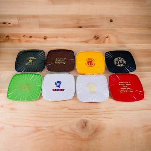 VTG Fiesta Brand Acrylic Coaster Kit 8 Samples Retro Comes with Case MCM Read - Picture 1 of 11
