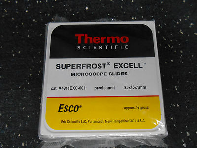 THERMO SCIENTIFIC 4941EXC-001 SUPERFROST EXCELL MICROSCOPE SLIDES ½ GROSS