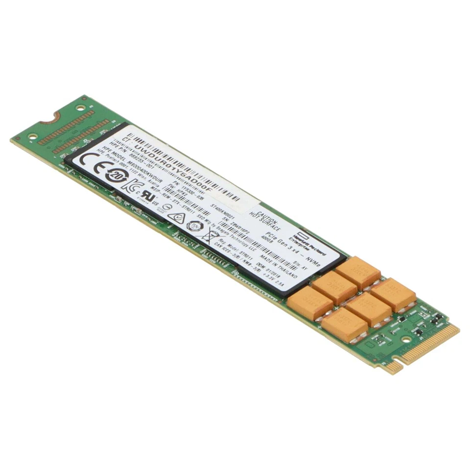 HPE NVMe-SSD 400GB PCIe 3.0 x4 MU M.2 22110 875879-001 875583-B21 MS000400KWDUR