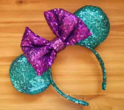 Disney Minnie Mouse Ears Inspired Headband - Turquoise  display picture 2