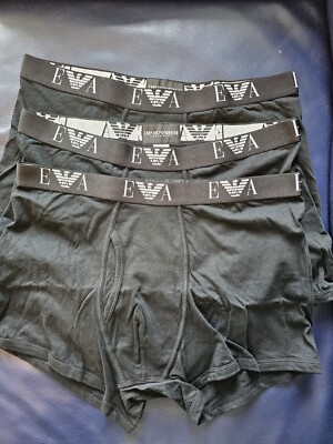EMPORIO ARMANI Herren Boxer Shorts-Trunks 3X Premium Pure Baumwolle Gr.XL B.NEW 