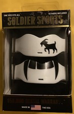 Goat & Fang, Mouthguard One Size, White And Black.. Soldier Sports