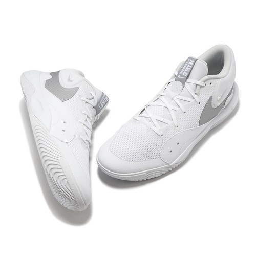 Nike Hyperquick White Metallic Silver Men Volleyball Sports Shoes FN4678-102 - 第 8/8 張圖片