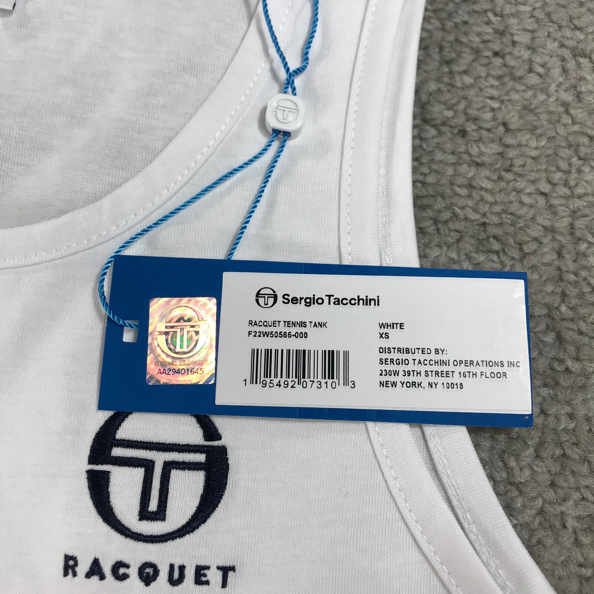 Débardeur Sergio Tacchini Femme XS - Haut De Tennis Blanc/violet Ice Cooling
