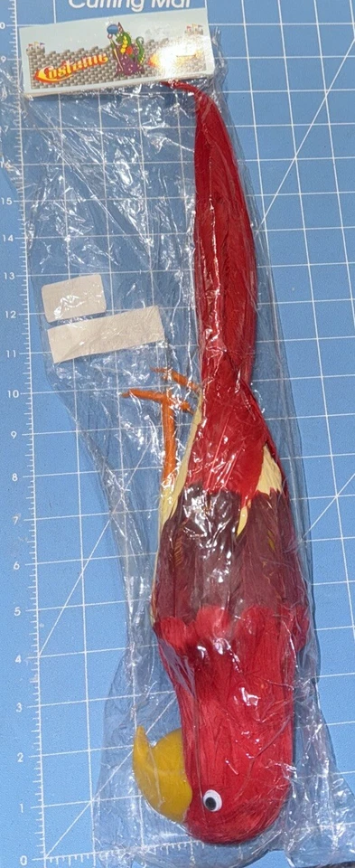 Disfraz Castillo Rojo/Amarillo Pluma Loro - Pirata Halloween Disfraz/Utilería Foto 2 de 4