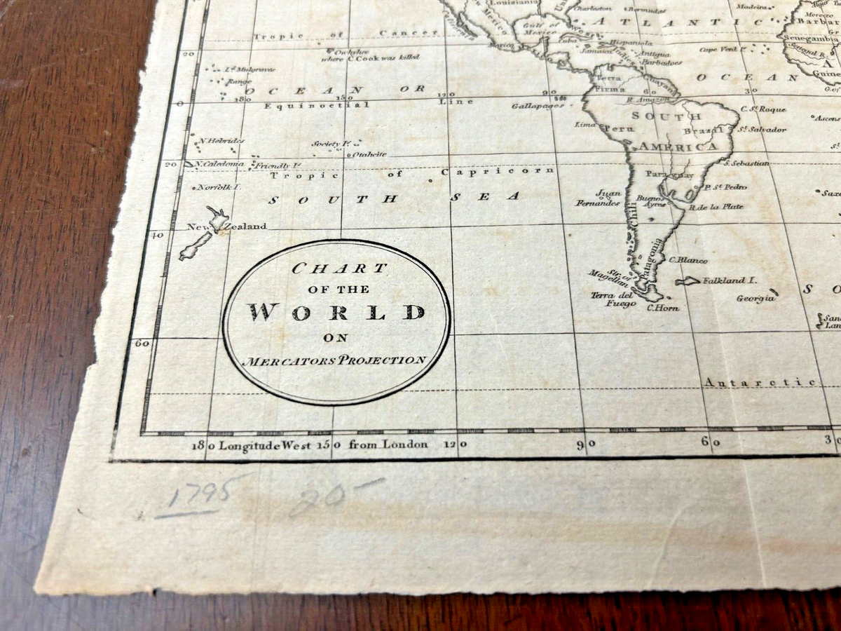 Original Antique Map 1805 