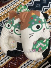 Squishmallows Cam Calico Cat Christmas s Tree Glasses Plush Slippers Kids 13/1