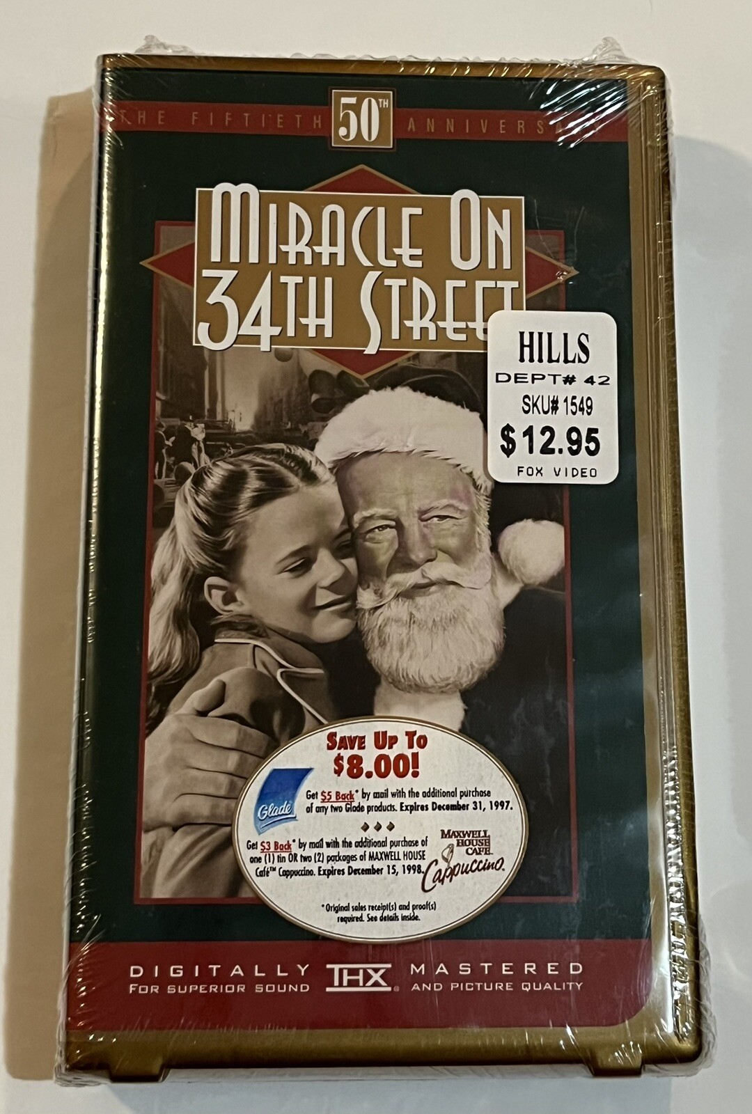 Miracle+on+34th+Street+%28VHS%2C+1997%2C+50th+Anniversary+Edition%29