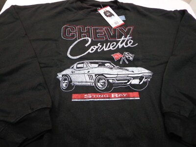 CHEVY Corvette Sting Ray Graphic Sweatshirt Women's Size XL  NEW