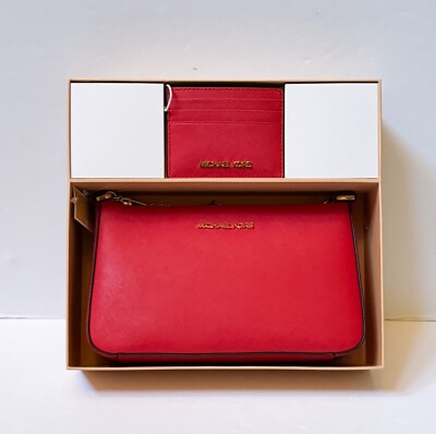 Michael Kors Giftable Jet Set Chain Crossbody Bag + Card Case