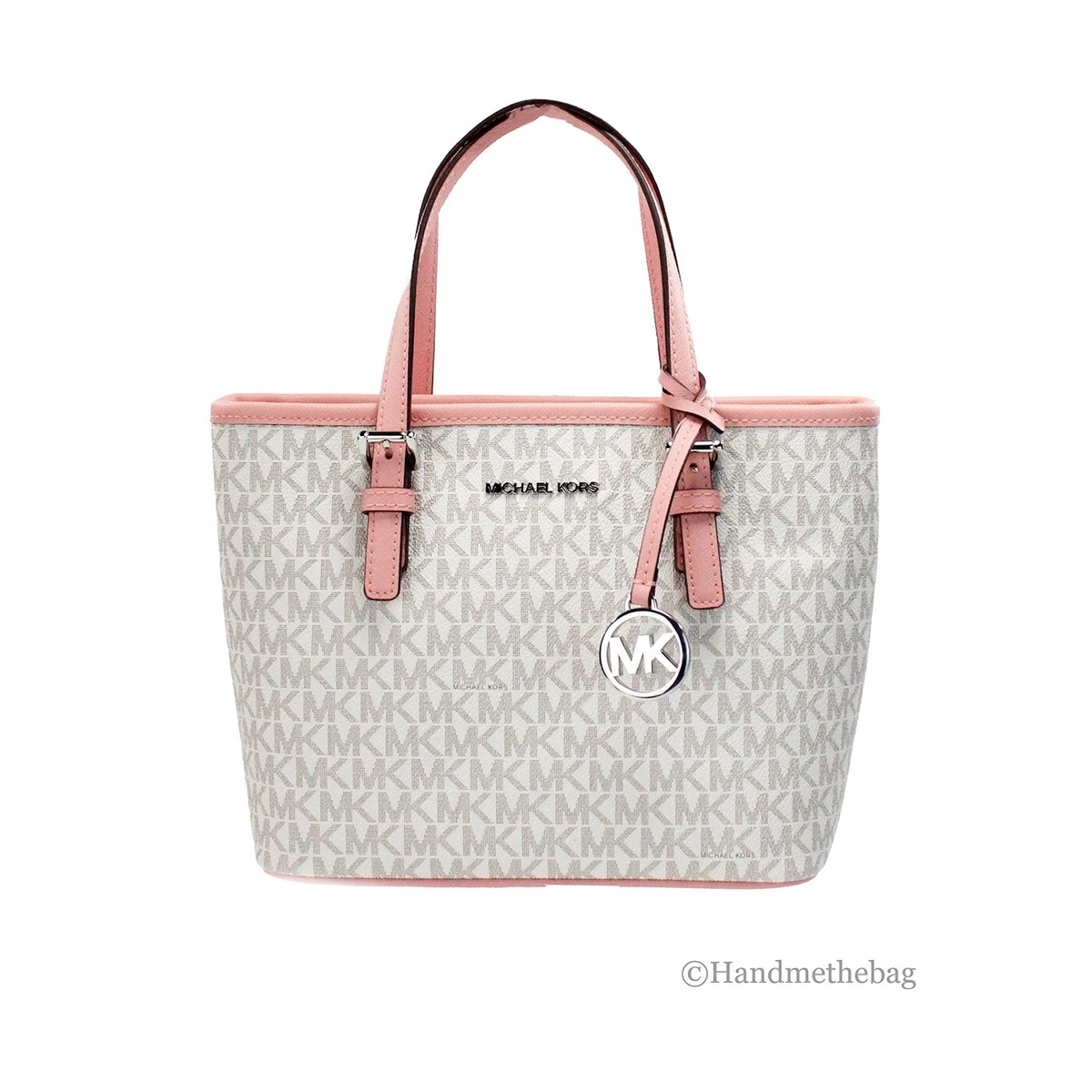 Michael Kors Jet Set Primrose Multi Signature XS Carryall Top Zip 