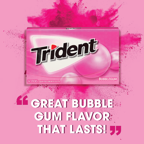 6x Packungen Trident Kaugummi Geschmack Zuckerfrei Kaugummi | 14 Sticks pro Packung - Bild 2 von 3