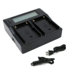 Wasabi Power Dual LCD Battery Charger for Sony BC-U1 and Sony BP-U30, BP-U60,