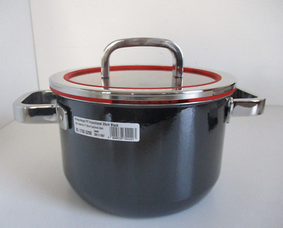 WMF FUSIONTEC FUNCTIONAL FLEISCHTOPF MIT GLASDECKEL Ø 20 CM BLACK / SCHWARZ