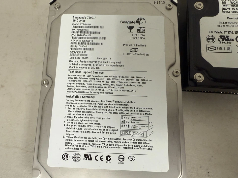 Lot Of 4 Desktop Hard Disk Drive Western , Seagate X1, Samsung X1 - Image 2 of 4