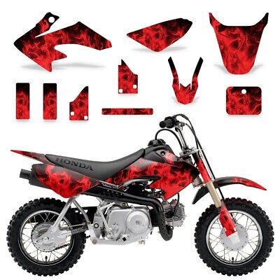 04-12 CRF50 Pink FMF Graphic Kit Shroud Plastic Decals CRF 50 decal MX Sticker