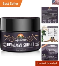 Pure 600mg Shilajit Resin from Himalayas - High Potency for Vitality & Wellness