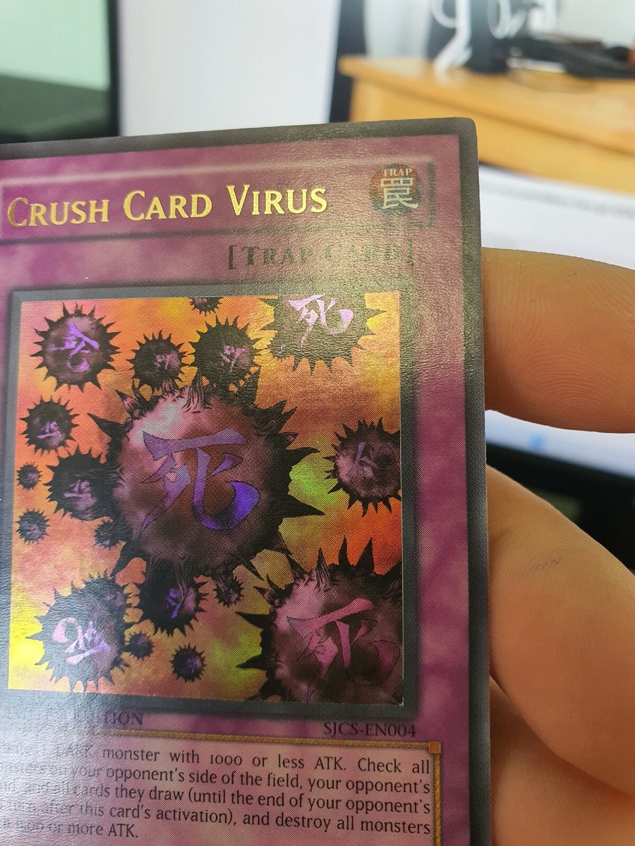 CRUSH CARD VIRUS - ULTRA - PRIZE CARD - SJCS-EN004 - LIMITED EDITION - YU  GI OH | eBay