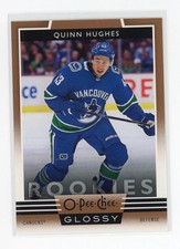 2019-20 O-Pee-Chee QUINN HUGHES #r-10 Glossy Bronze Card ROOKIE RC Canucks Wild