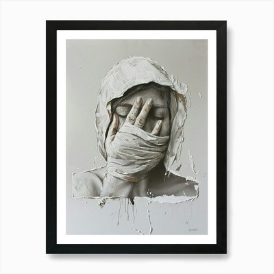 ''The Face'' 4 Kunstdrucke gerahmt Wandbild Poster Leinwanddruck Bild