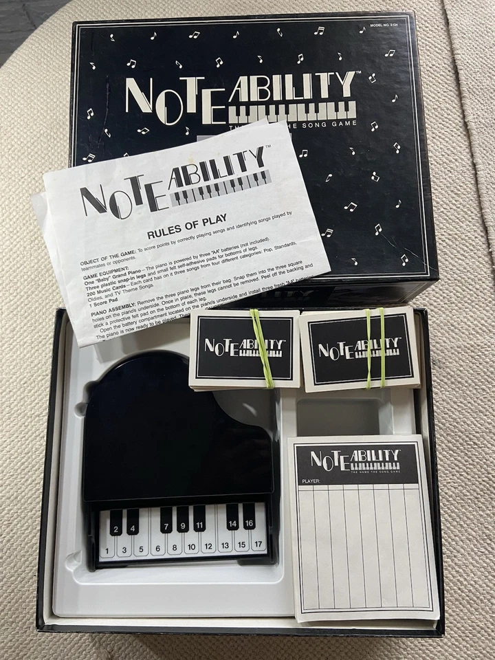 NOTA habilidad nombre juego de la canción de Tiger. Vintage 1990. Probado/Funciona. Foto 2 de 4