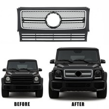 Kühlergrill chrom schwarz passend für Mercedes-Benz G-Klasse W463 1990-2015
