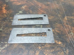 KWIKSET 803360 Key Gauge Lot Of 2