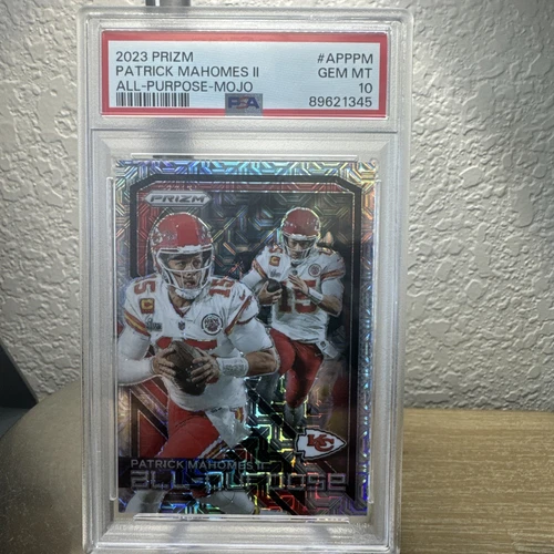 2023 Patrick Mahomes Prizm All Purpose MOJO PRIZM /25 PSA 10