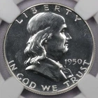 1950 50c Franklin Half Dollar - NGC PF 62 CAC