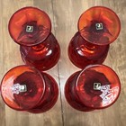 Vtg Noritake Perspective Ruby Red Amberina Glass Dessert Champagne Cups Set of 4 — photo 6