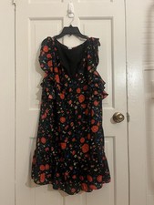 J.Crew Floral Ruffle Dress - Size Large