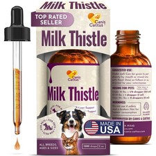 Milk Thistle for Dogs  Cats  Liver Support Supplement  2 Oz