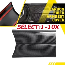 Carbon Fiber For 2015-19 2020 Mercedes W205 Center Armrest Box Storage Box Cover