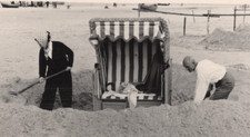36/1040 FOTO ALTE ZEITEN URLAUB AN DER OSTSEE - 8 x AUS FOTOALBUM JAHR 1958