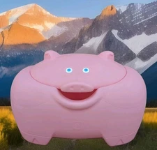 VTG 1994 STEP 2 XL Pink  Kid, Pet, Toy Box Chest Farmhouse PIGGY Storage RARE