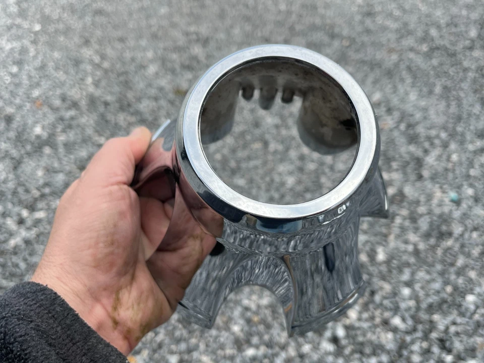 JEEP CJ5 CJ7 4X4 前原始设备制造商车轮中心盖 CHROME ALLOY 362005 1813050 — 第 2/4 张图片