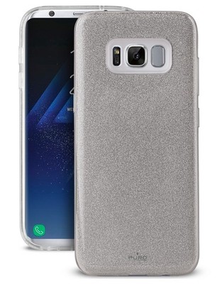 Puro Shine Glitzer Cover Schutz-Hülle Hard-Case Tasche für Samsung Galaxy S8