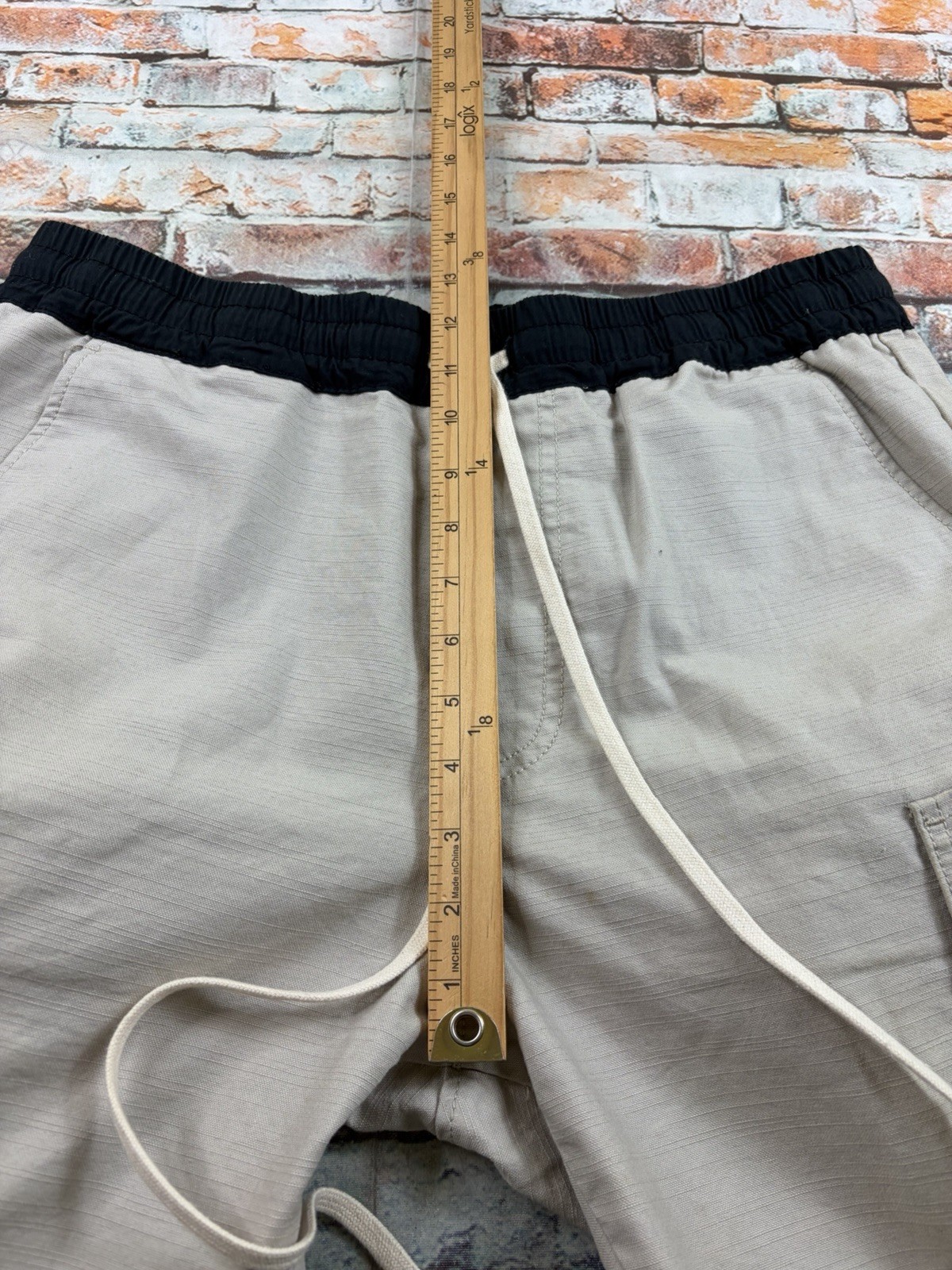 Fear Of God FOG Essentials Cargo Pants Mens Large Beige Ankle Zip Streetwear thumbnail 14